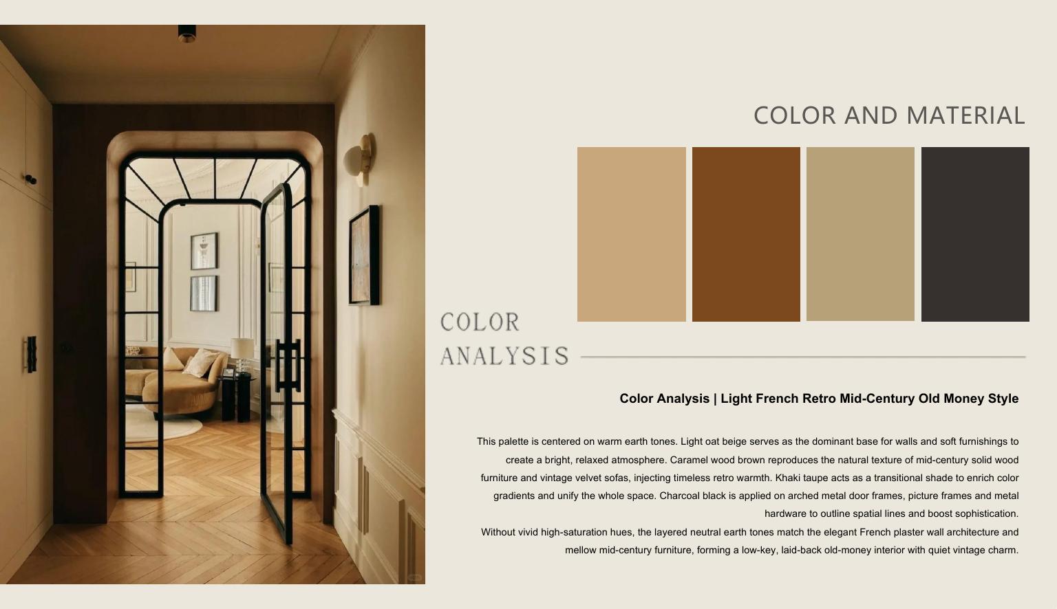 Moodboard — rendu 3D salon, tv et console bois