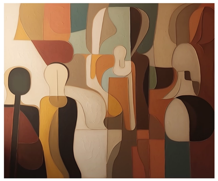Œuvre murale — sélection Atelier Kër, salle à manger